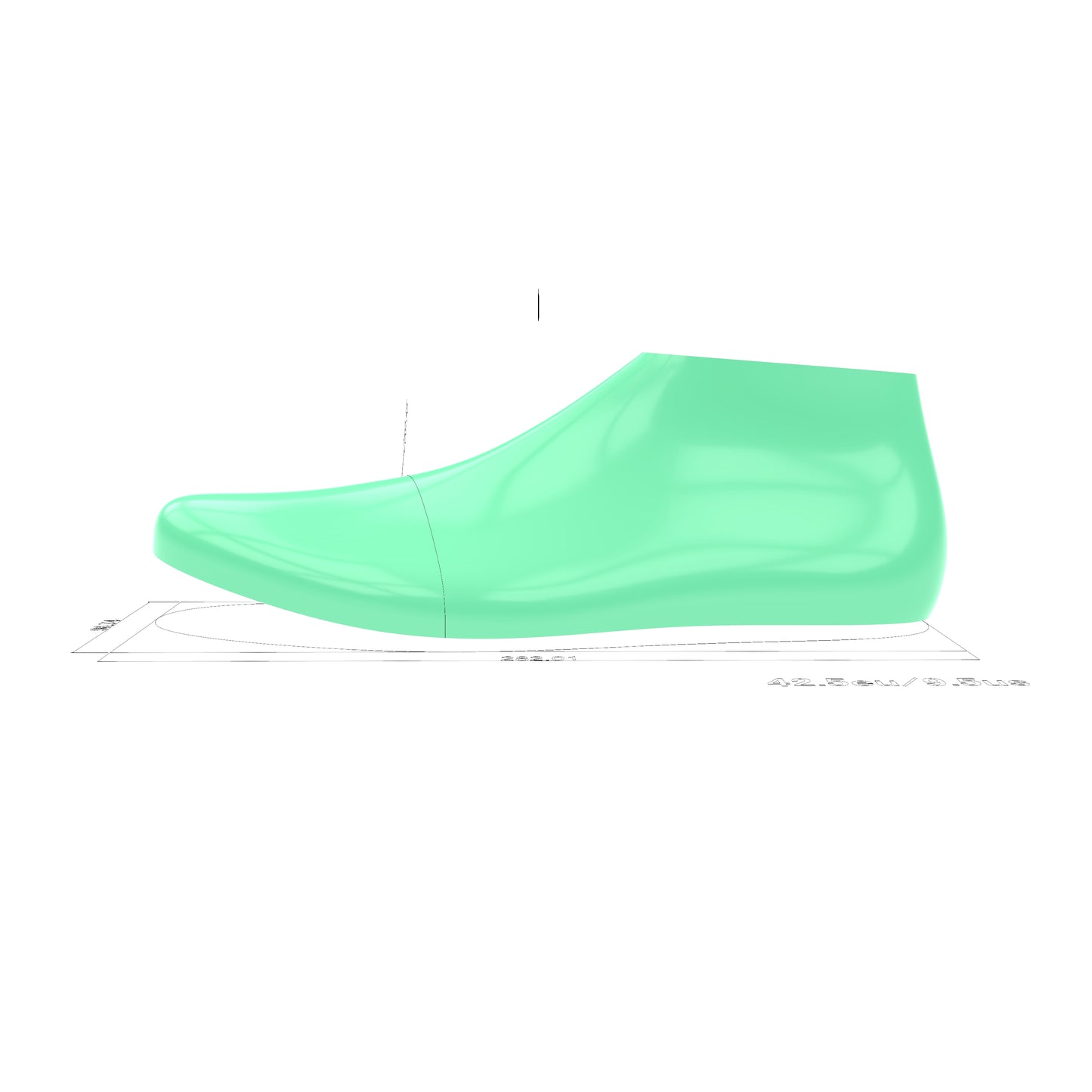 Air Max Style Shoe Last 3D Model Pack - Sizes 39 to 48 - STL and IGS Files for Sneaker & Footwear Design