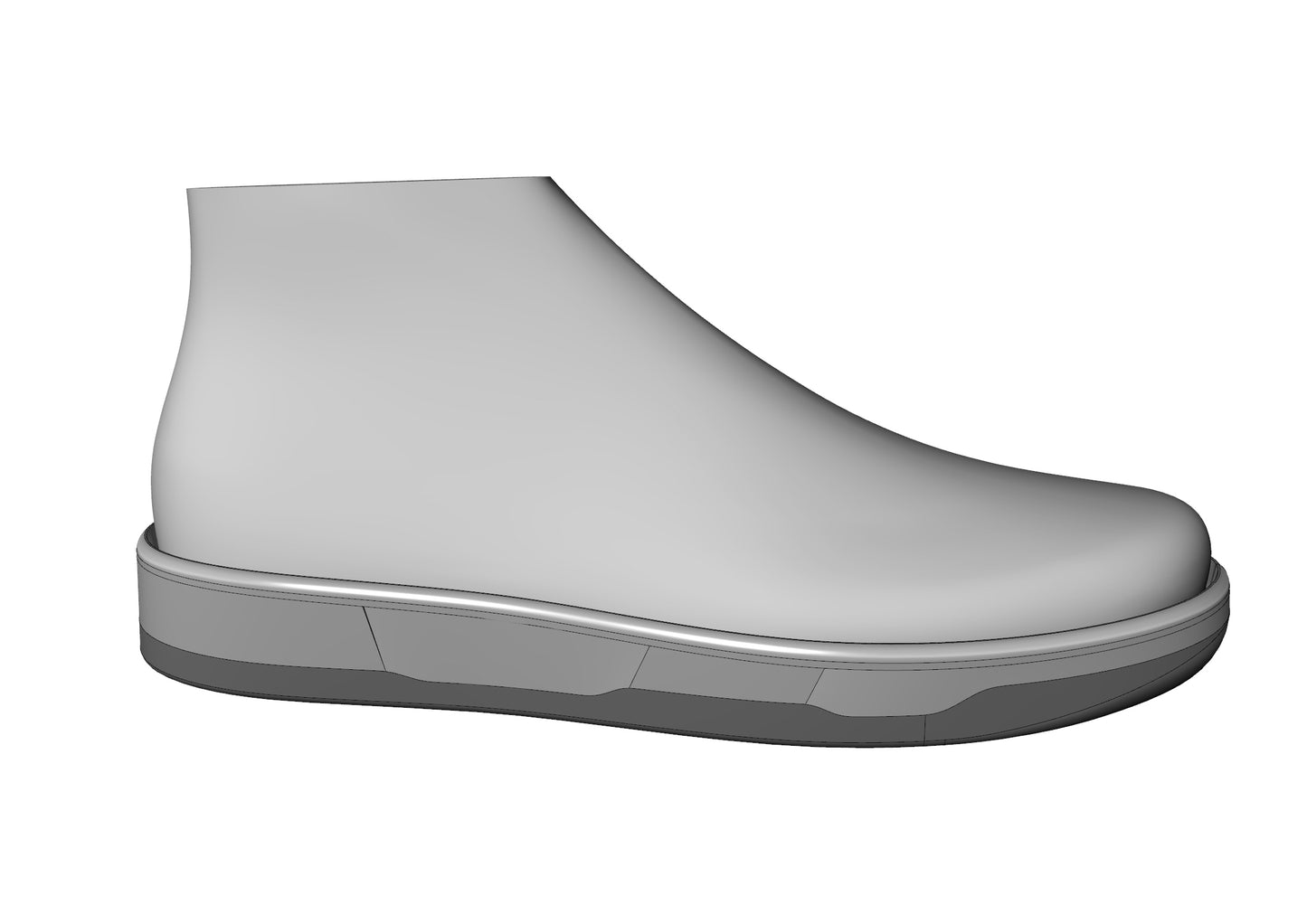 SB Dunk Sneaker Shoe Last 3D Model Pack - Sizes 39 to 48 - STL and IGS Files for Basket & Footwear Design