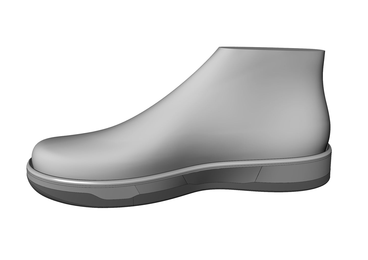 SB Dunk Sneaker Shoe Last 3D Model Pack - Sizes 39 to 48 - STL and IGS Files for Basket & Footwear Design