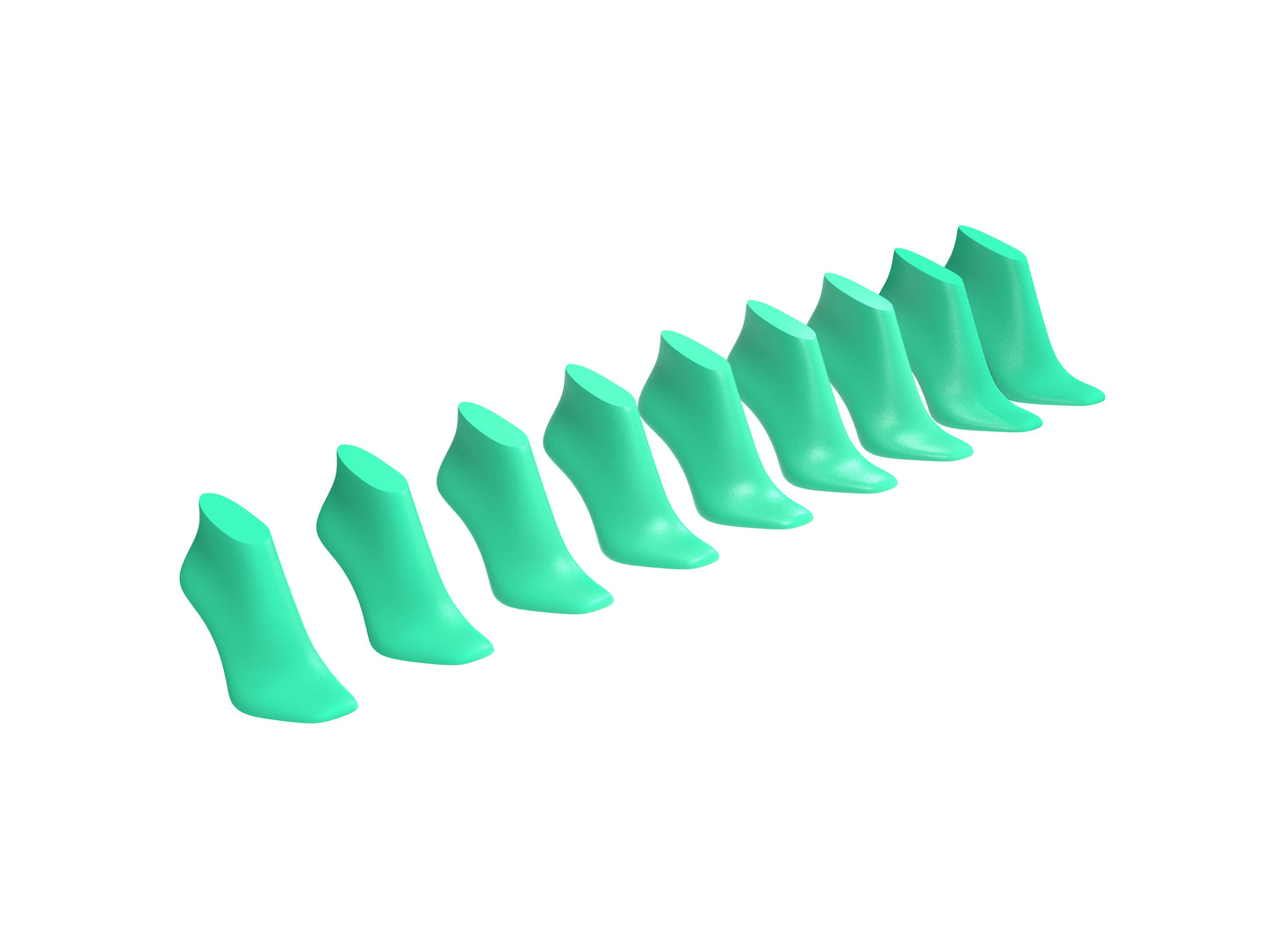 High Heel Boot Last 3D Model S235 - Size 35 to 42- STL and IGS Files for Women Sandal & Ankle Boot Design