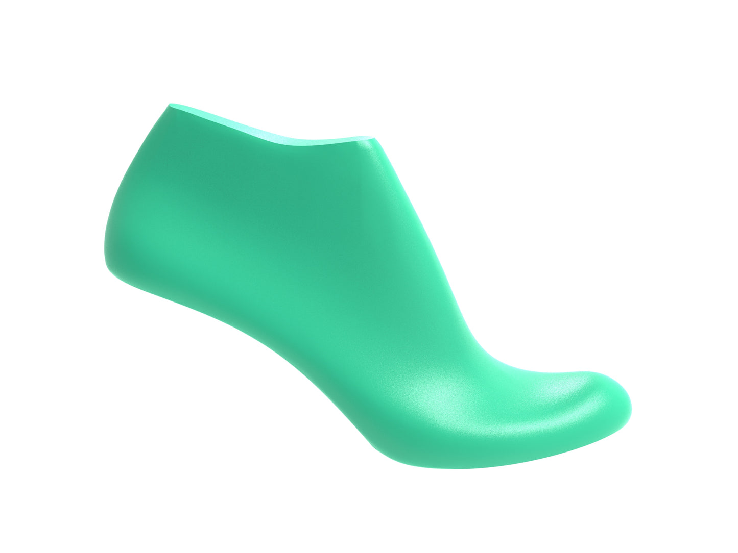 High Heel Shoe Last 3D Model - Size EU 37 - STL & IGS Files for Round Toe Pump & Sandal Design