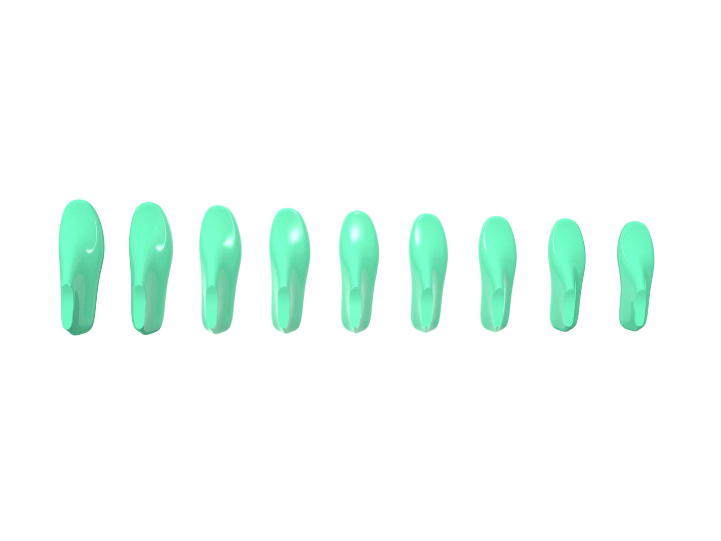 Top view of women sneaker shoe last SPZ 3D model pack showing graded sole shapes in STL and IGS formats