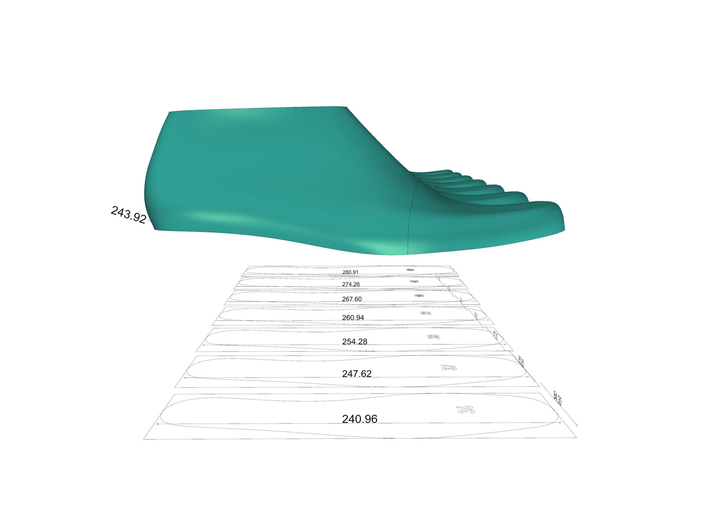 Professional Heel Mule & Sandal Shoe Last Pack (Sizes 35-42) - STL / IGS