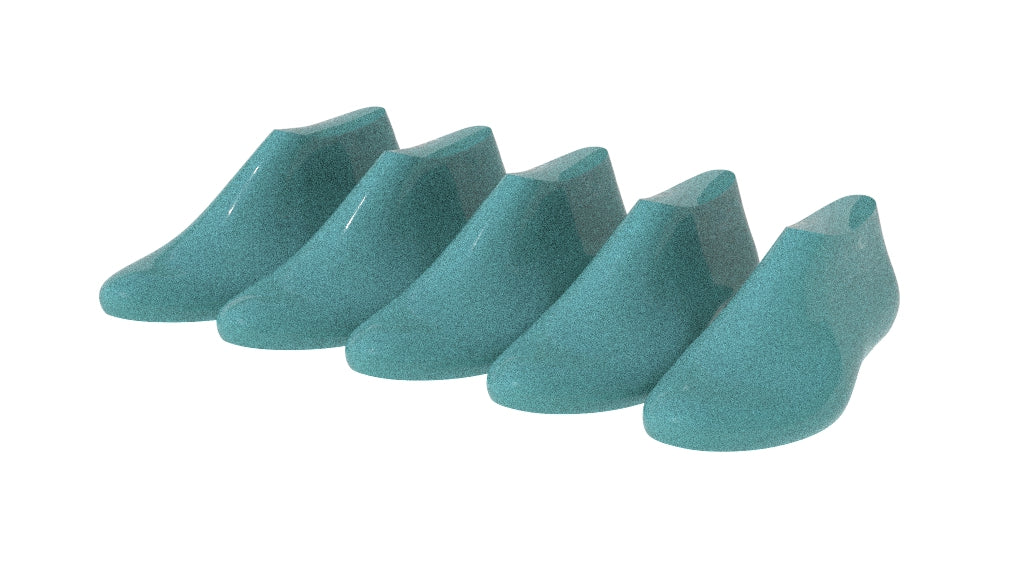 Classic Men Shoe Last 3D Model Pack - Sizes 40 to 44 - STL and IGS Files for Oxford & Derby Design